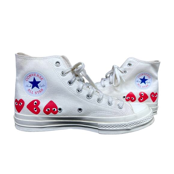 Comme des Garcons Play x Converse High Top Sneakers - US M 8 - $150 Retail main image 4